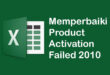 Memperbaiki Product Activation Failed 2010