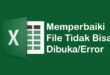 Cara Memperbaiki File Microsoft Excel yang Tidak Bisa Dibuka/Error